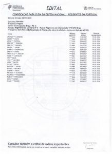 Convoca&ccedil;&atilde;o para o dia da Defesa Nacional