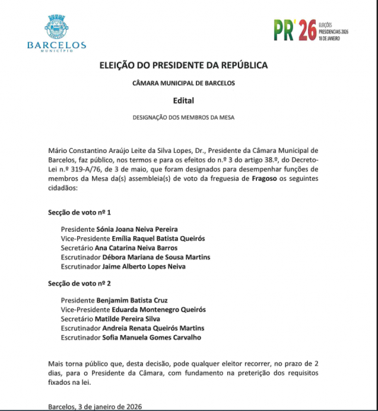 Elei&ccedil;&otilde;es Presidenciais